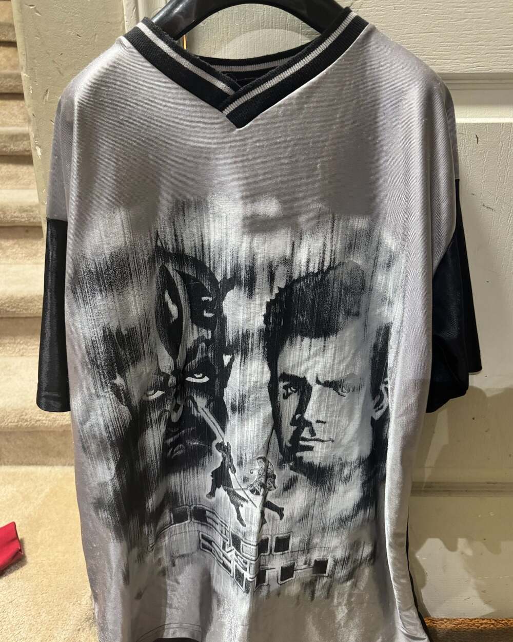 Vintage Star Wars Episode I Darth Maul vs Obi-Wan Kenobi All Over Print Jersey